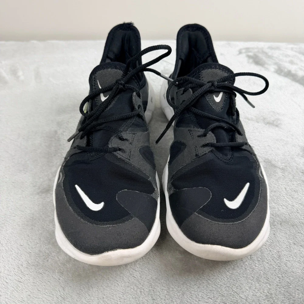 Nike Free RN 5.0 Mens Running‎ Shoes Black White AQ1316-003 Size 9